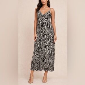 Mimosa Zebra Print Maxi Dress